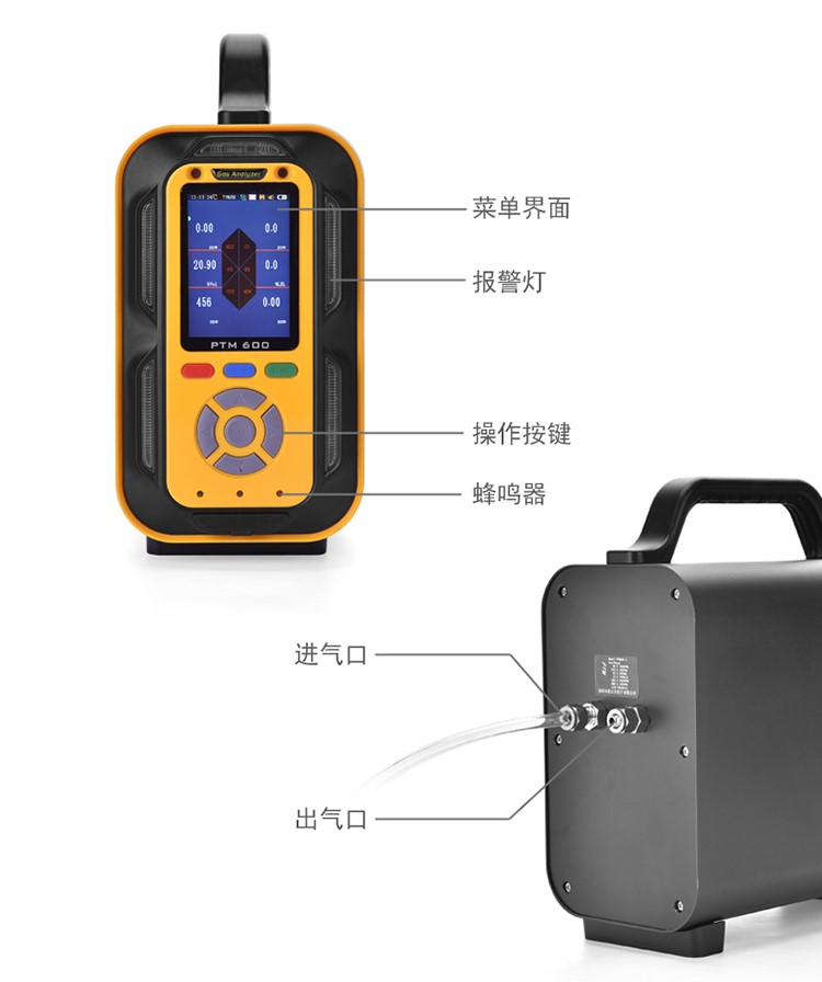 PTM600手提式复合型气体分析仪