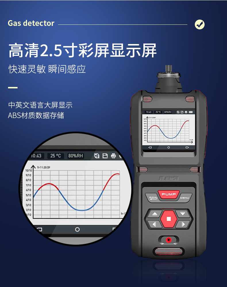 MS500便携式五合一气体检测仪